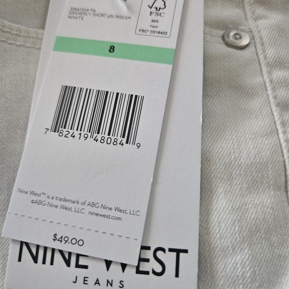 Nine West Women's White Shorts - Picture 5 of 11